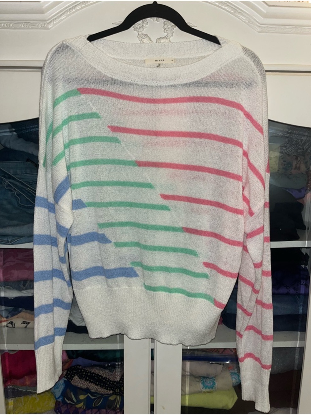 NWOT boutique, brand  RIVIR Lightweight Sweater in size Large.